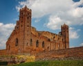 Ruins of the medieval castle in Radzyn Chelminski