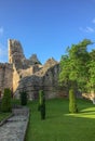 Ruins of medieval castle by Ravanica Monastery in Serbia.