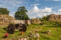 Ruins of the medieval castle of Shaaken Royalty Free Stock Photo