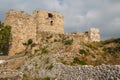 Ruins of the medieval crusaders castle in Byblos