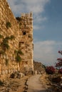 Ruins of the medieval crusaders castle in Byblos