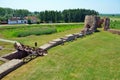 Ruins of medieval fortress Bac, Serbia Royalty Free Stock Photo