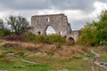 Ruins of medieval fortress in Crimea