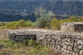 Ruins of the medieval fortress in Old Orhei Royalty Free Stock Photo