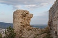 Ruins of the medieval fortress in Silifke city Royalty Free Stock Photo