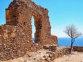 The hilltop fortress of Monemvasia, Greece