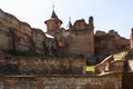 Ruins of medieval old fortress castle and church in Royal Court Targoviste, Romania Royalty Free Stock Photo