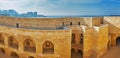 Soldier barracks of Qaitbay Fort, Alexandria, Egypt Royalty Free Stock Photo