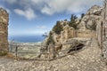 Ruins of the medieval St. Hilarion castle, North Cyprus