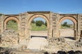 Ruins of Medina Azahara - vast, fortified Andalus palace-city Royalty Free Stock Photo