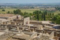 Ruins of Medina Azahara - vast, fortified Andalus palace-city Royalty Free Stock Photo