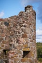 Ruins of the middel age castle Hammershus on island Bornholm in Denmark