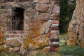 Ruins of the middel age castle Hammershus on island Bornholm in Denmark