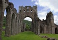 Ruins of middle age abbey in Brecon Beacons in Wales Royalty Free Stock Photo