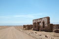 Ruins of mining town in the desert