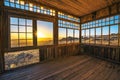 Ruins of the mining town Kolmanskop in the Namib desert near Luderitz in Namibia Royalty Free Stock Photo