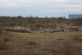 Ruins of Mircea the Elder`s Stronghold in Giurgiu