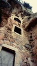 Ruins of Monastery Built Into Cliff