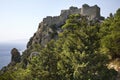 Ruins of Monolithos castle. Rhodes island. Greece Royalty Free Stock Photo