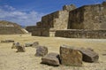 The ruins of Monte Alban, Mexico Royalty Free Stock Photo