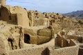 Ruins of mud city in Iran. Royalty Free Stock Photo