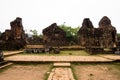 Ancient ruins of My Son in Vietnam Royalty Free Stock Photo