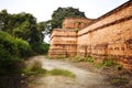 Ruins of Nalanda University situated at Bihar, Nalanda Royalty Free Stock Photo