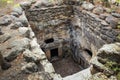 Ruins of a necropolis in the Bet She`arim National Park in the Kiriyat Tivon city in Israel