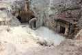 Ruins of a necropolis in the Bet She`arim National Park in the Kiriyat Tivon city in Israel