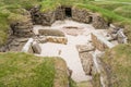 Ruins of neolithic settlement at Skara Brae; Orkney Islands Royalty Free Stock Photo