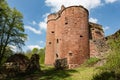 Ruins of Neudahn Castle in Dahn Rockland, Germany Royalty Free Stock Photo