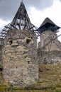 Ruins of Nevitskiy castle near Uzhgorod