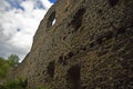 The ruins of the Nevytsky castle near Kamyanytsia village of the Transcarpathian region. Royalty Free Stock Photo