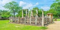 The ruins of Nissanka Latha Mandapaya Royalty Free Stock Photo