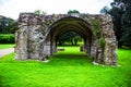 Ruins of the Norman Abbey at Margam Park Royalty Free Stock Photo