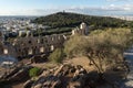 Ruins of Odeon of Herodes Atticus in the Acropolis of Athens, Greece