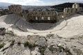 Ruins of Odeon of Herodes Atticus in the Acropolis of Athens, Greece