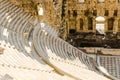 Ruins of Odeon of Herodes Atticus in the Acropolis of Athens, Greece