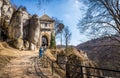 Ruins of Ojcow castle in Poland Royalty Free Stock Photo