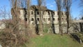 The ruins of the old abandoned building of HQ command of the Turkish army from 1714 Royalty Free Stock Photo