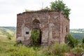 The ruins of an old abandoned castle Royalty Free Stock Photo