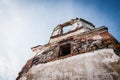 The ruins of old abandoned church in Lithuania. Rudamina Lord of conversion Church Royalty Free Stock Photo