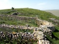 Ruins of the old antic greek town Argamum (Orgame) Royalty Free Stock Photo