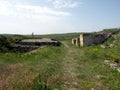 Ruins of the old antic greek town Argamum (Orgame) 3 Royalty Free Stock Photo