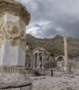 The ruins of the old antique city of Sagalassos. Turkey 2022