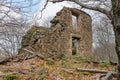 Ruins of an old barn in San Martin de Trevejo, caceres Royalty Free Stock Photo