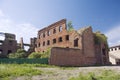 Ruins of old barracks in Noteburg fortress Royalty Free Stock Photo