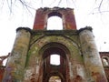 The ruins of the old brick estate of the Wrangel barons