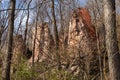 Ruins of old brick kilns