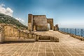 Ruins of an old castle in south of Italy Royalty Free Stock Photo